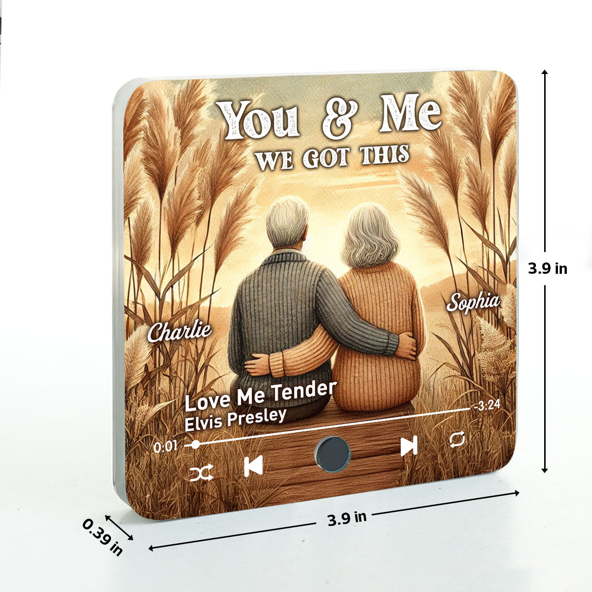 You & Me We Got This Old Couple Favorite Song Personalized Music Fridge Magnet, Valentine's Gift For Her, Gift For Him