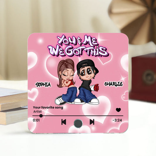 Y2K Couple Personalized Music Fridge Magnet, Heartfelt Gift For Couple, For Him, For Her, Boyfriend, Girlfriend, Husband, Wife