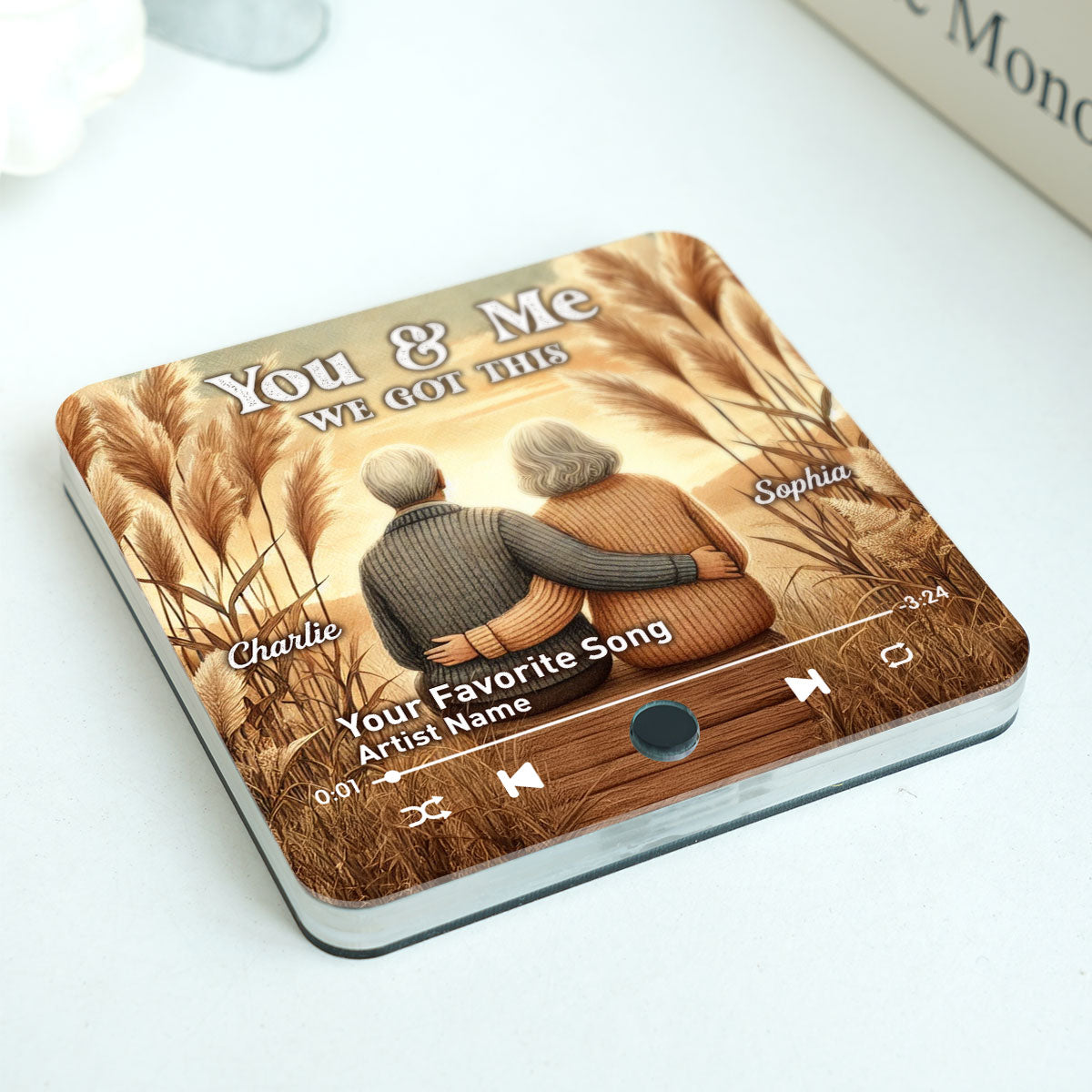 You & Me We Got This Old Couple Favorite Song Personalized Music Fridge Magnet, Valentine's Gift For Her, Gift For Him