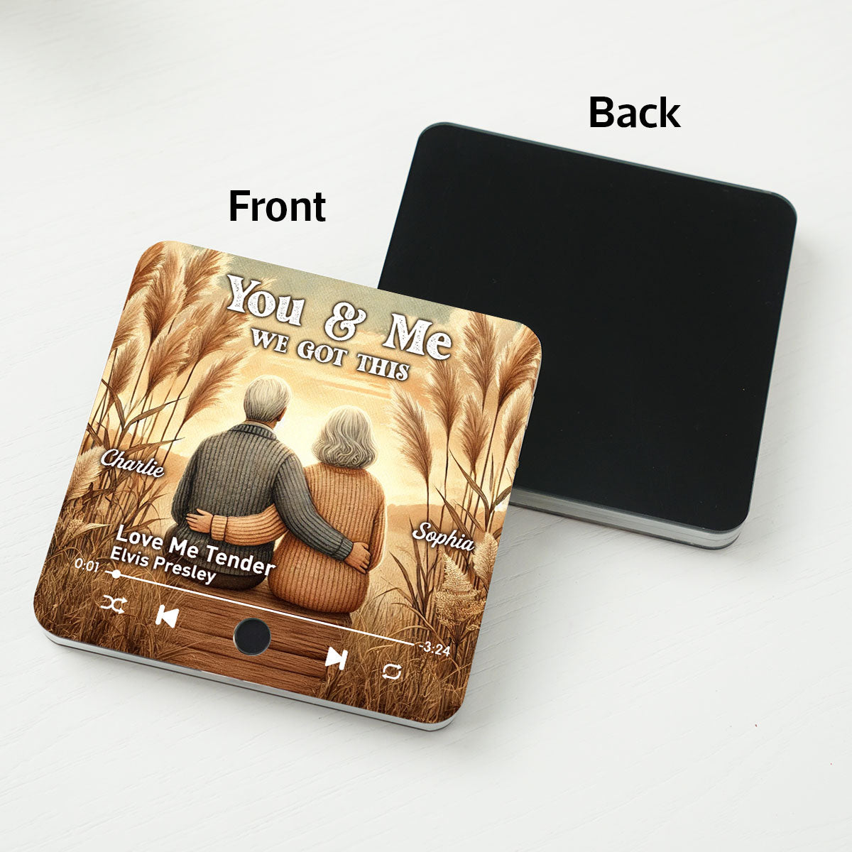 You & Me We Got This Old Couple Favorite Song Personalized Music Fridge Magnet, Valentine's Gift For Her, Gift For Him