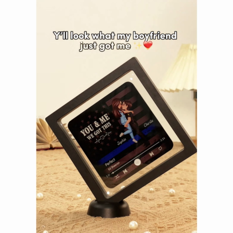 Hero Couple Hugging Kissing Favorite Song  Gift by Occupation Gift For Her Gift For Him Personalized Music Fridge Magnet